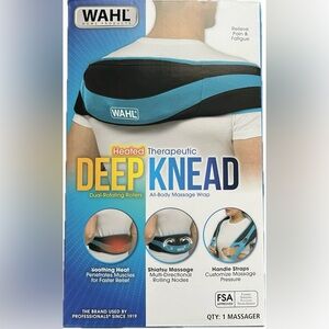 Wahl All-Body Heated Therapeutic Deep Knead Massage Wrap. New in Box (open box).